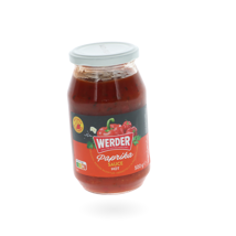 WERDER Paprika Sauce hot 500g