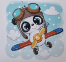 Diamond Painting K084 Panda Flugzeug